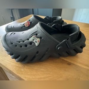 Kids Crocs Echo Clog Black Size J2